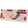 Factory stock: K98 genuine mechanical keyboard with blue and red switches, wired dual-color injection-molded thermal sublimation keycaps, gaming peripherals Item Picture